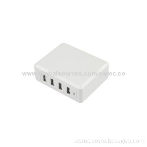 50W 4-port Family-Sized Desktop USB Charger